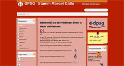 Desktop Screenshot of dpsg-marcel-callo.de